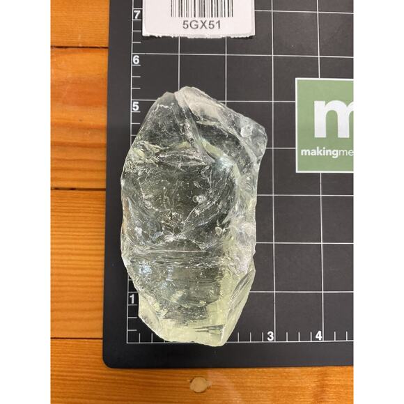 Lemon Translucent Art Glass Cullet Glowing Manganese Slag Glass #5GX51 - Picture 8 of 8